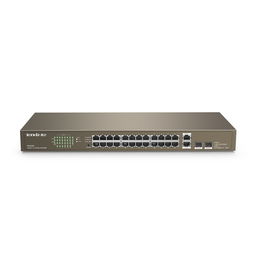 騰達TEF1026F千兆光電上聯交換機 中小企業監控網絡的理想核心